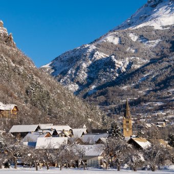 Hiver dans la vallée de vallouise